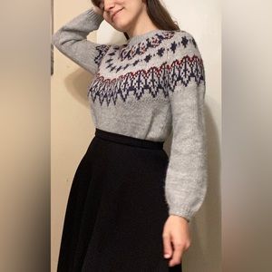 OLD NAVY Knit Bishop Bell Sleeve Sweater